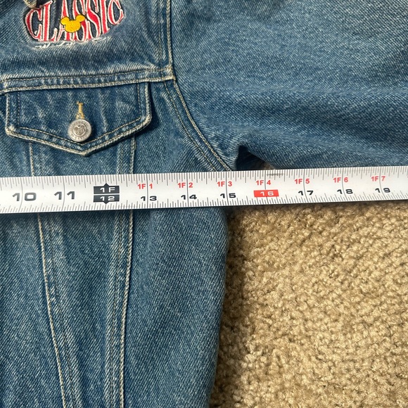 Kids Blue Jean Jacket Mickey Mouse vintage. Perfect fade - Picture 7 of 7